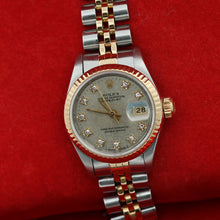 Załaduj obraz do przeglądarki galerii, Rolex Datejust Lady ref. 69173 Steel/Gold - Grey Millennary Diamonds Dial - Full Set
