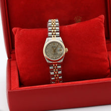 Załaduj obraz do przeglądarki galerii, Rolex Datejust Lady ref. 69173 Steel/Gold - Grey Millennary Diamonds Dial - Full Set
