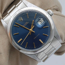 Load image into Gallery viewer, Rolex Precision Date ref. 6694 Blue Dial (Golden Indexes) - Oyster bracelet
