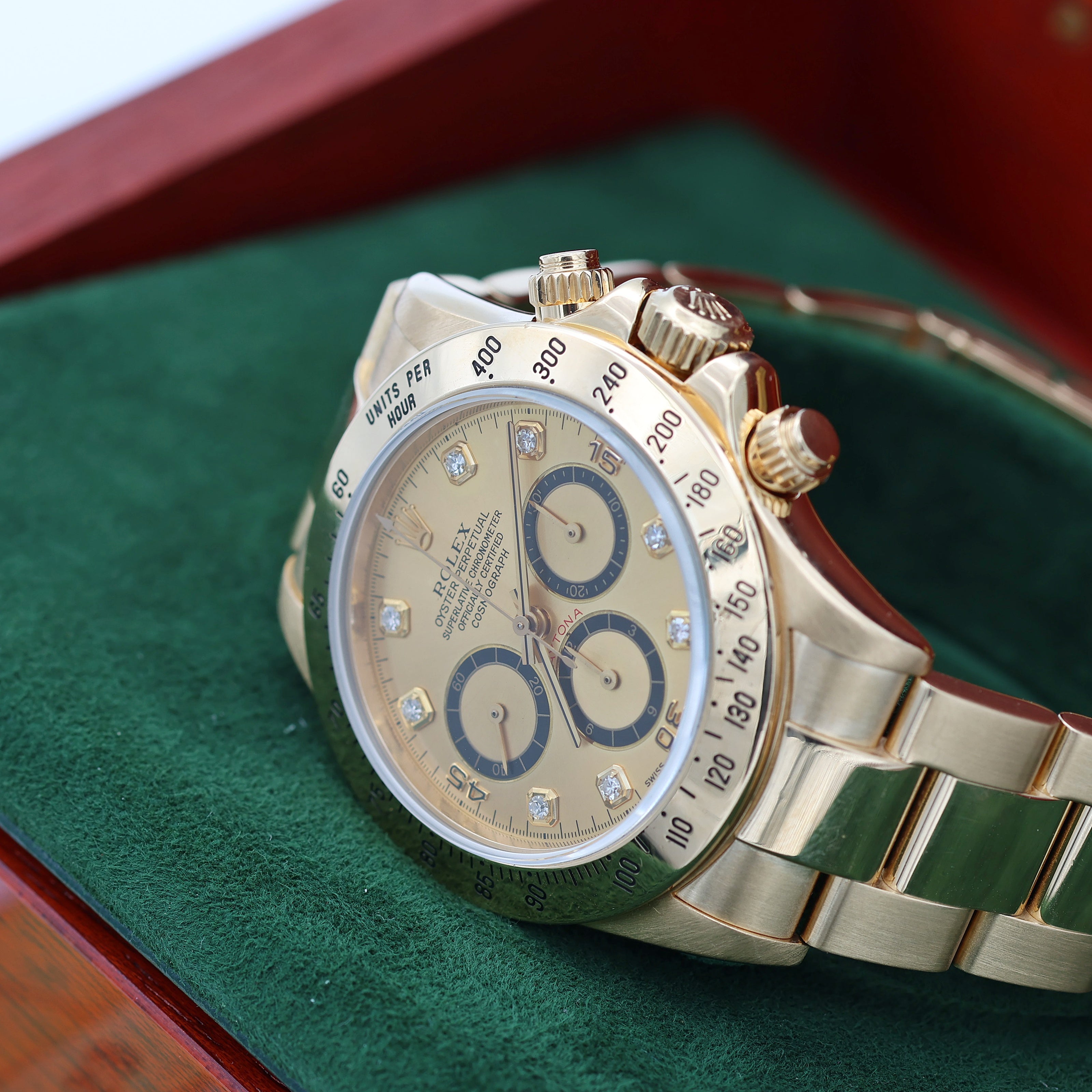 Rolex Daytona 116523 - Champagner Diamonds Dial - Voller Set