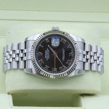 Load image into Gallery viewer, Rolex Datejust ref. 116234 Black Roman Dial - Jubilee - Full Set
