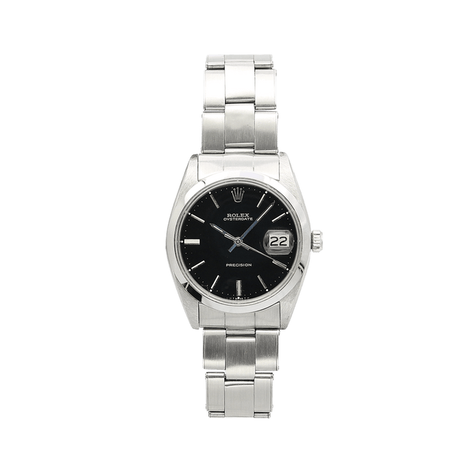 Rolex Precision Date ref. 6694 Black Dial Rivet bracelet