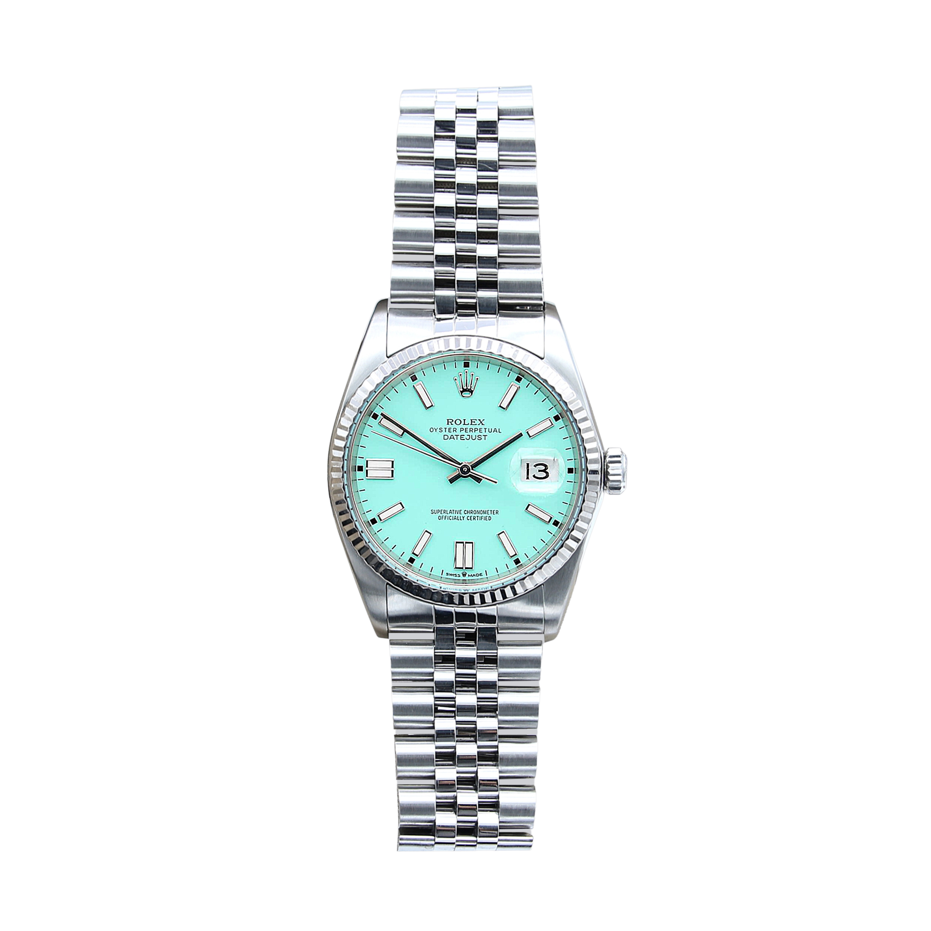 Rolex Datejust ref. 16014 - Tiffany dial - Jubilee bracelet