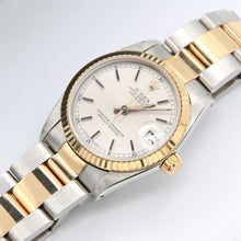 Załaduj obraz do przeglądarki galerii, Rolex Datejust 31 Mid-Size ref. 68273 - Silver Dial W/golden Indexes with papers
