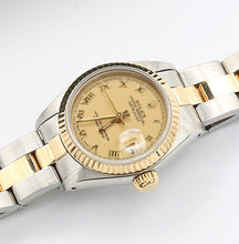 Załaduj obraz do przeglądarki galerii, Rolex Datejust Lady ref. 69173 Steel/Gold - Oyster Bracelet - Champagne Roman Dial
