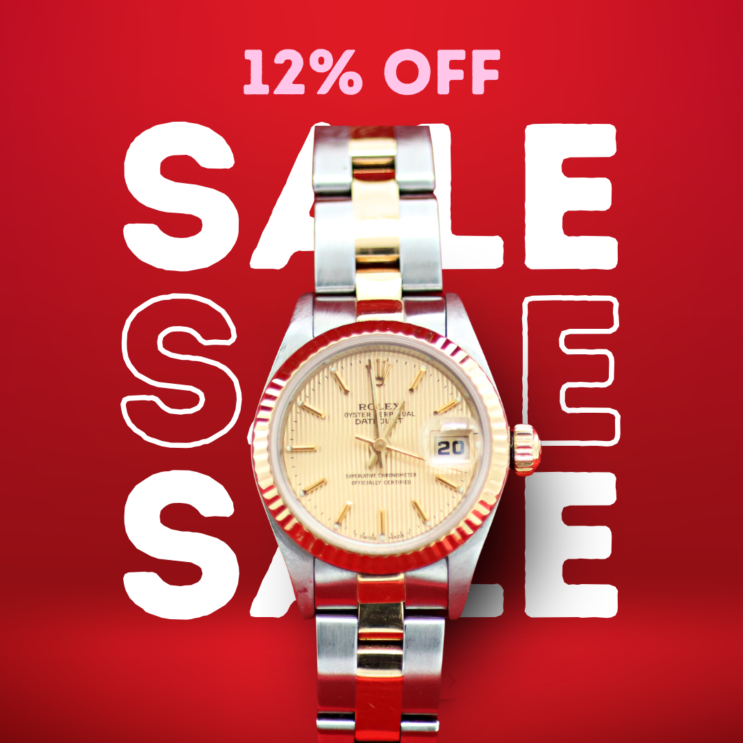 ON SALE: Rolex Datejust Lady ref. 69173 Steel/Gold - Oyster Bracelet - Tapestry Dial - Full Set