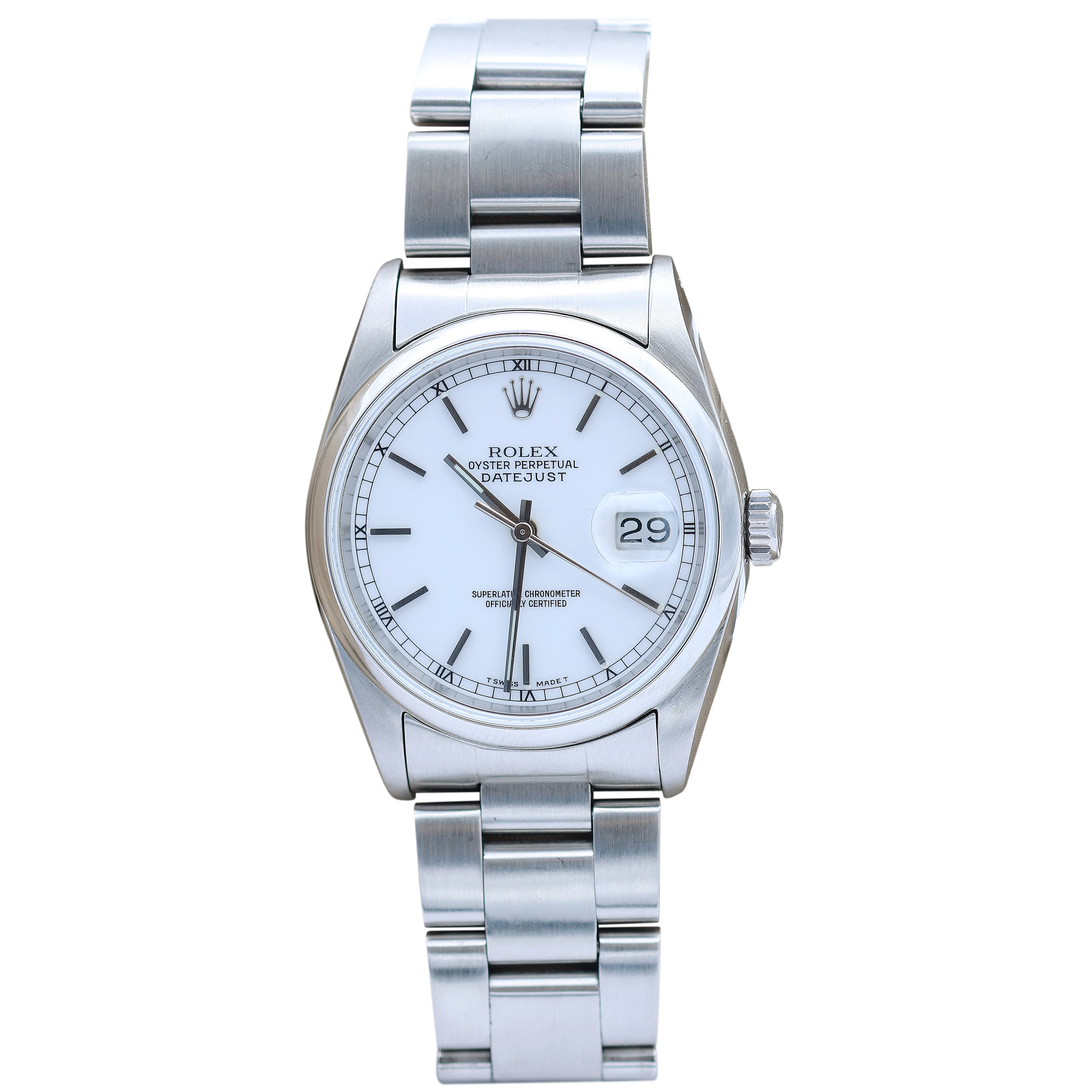 Rolex Datejust 36 ref. 16200 - White Dial - Oyster Bracelet
