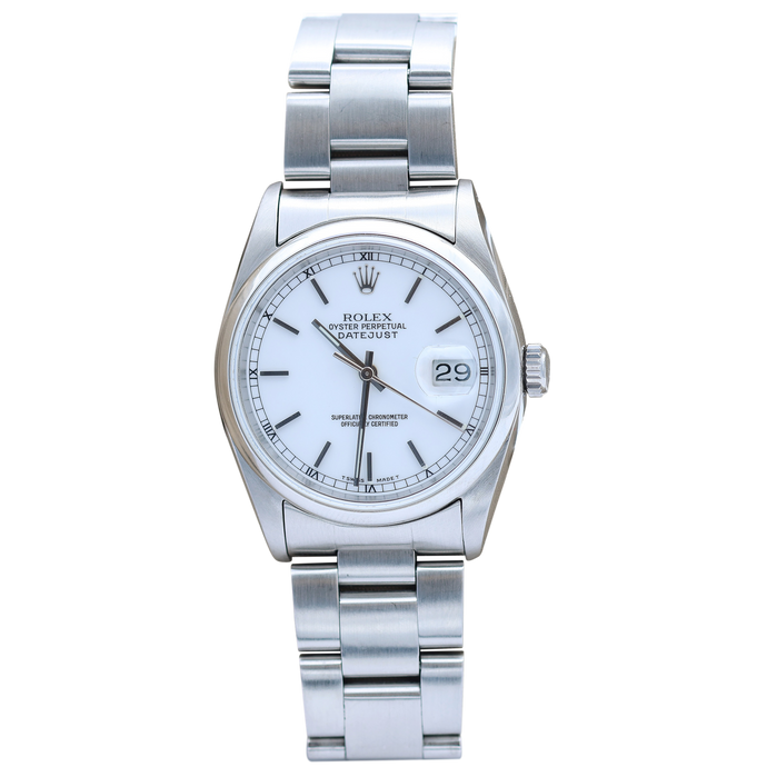 Rolex Datejust 36 ref. 16200 - White Dial - Oyster Bracelet