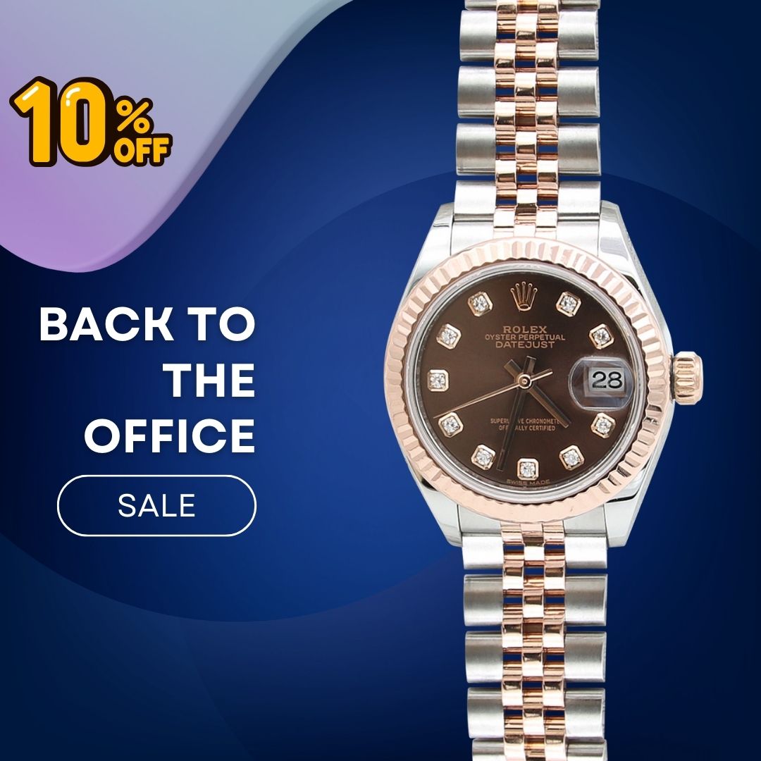 ON SALE: Rolex Lady Datejust ref. 279171 Brown Diamonds Dial - Jubilee - Full Set