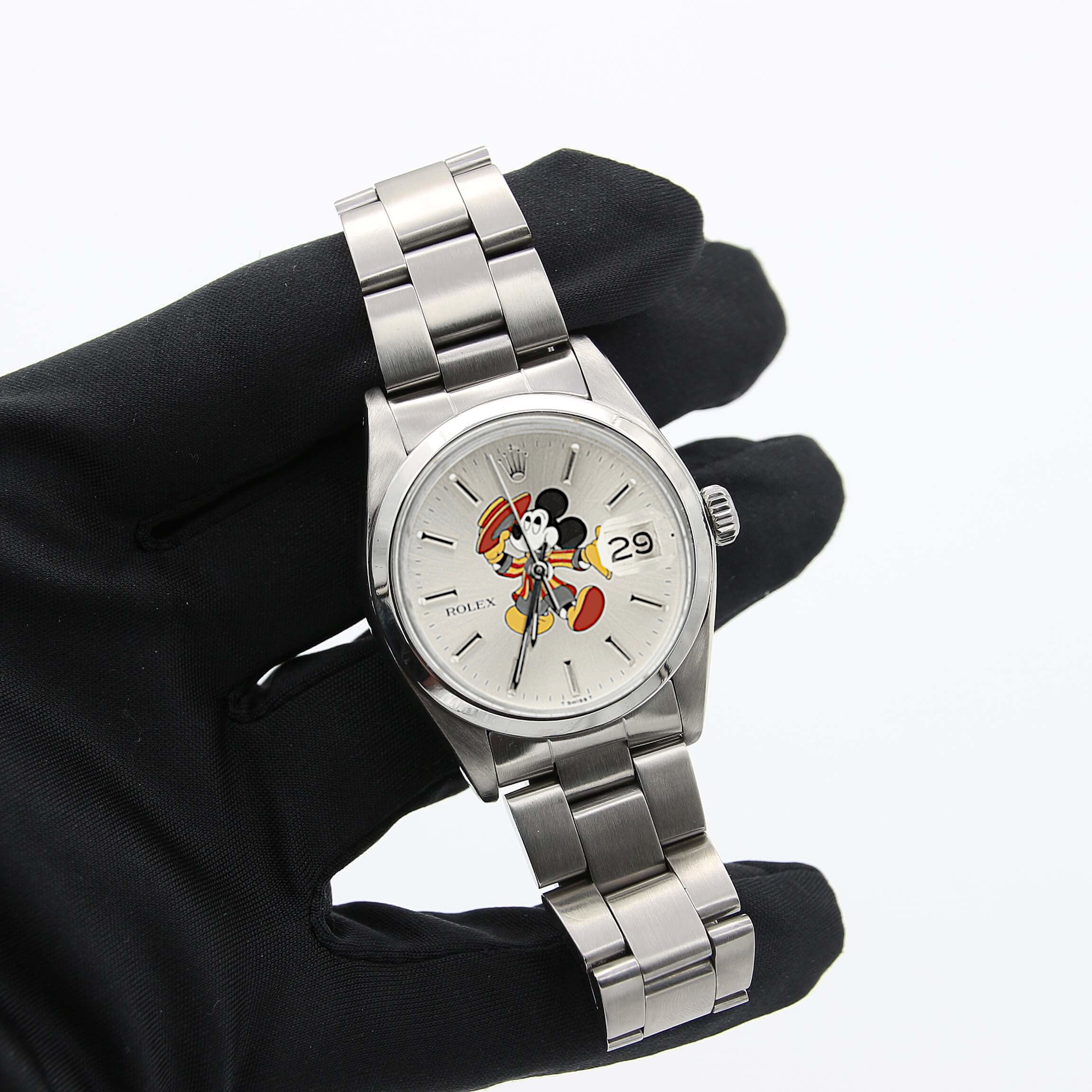 Rolex Date ref. 1500 Mickey Mouse Showman Dial – Debonar Watches Sp. z o.o