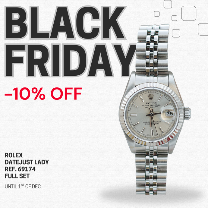 ON SALE: Rolex Lady-Datejust ref. 69174 - Silver Circle Dial - Full Set