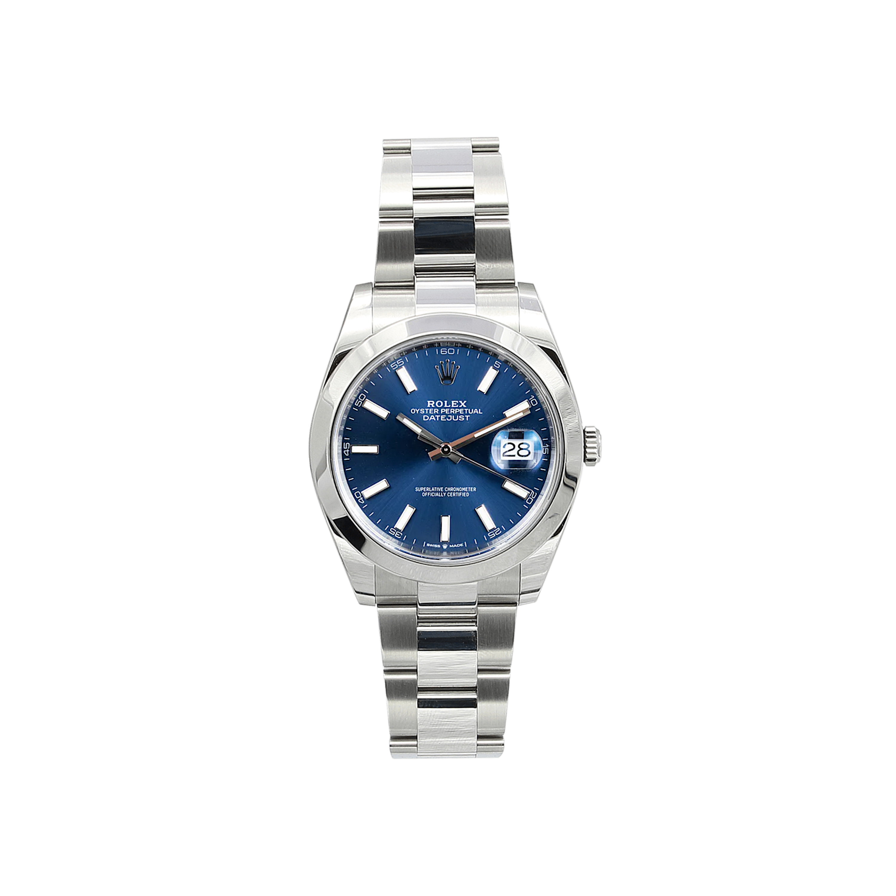 Rolex Datejust ref. 126300 Blue Dial Oyster bracelet - Full Set