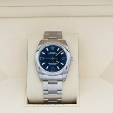 Load image into Gallery viewer, Rolex Oyster Perpetual ref. 114200 Dial Blue 3-6-9 - Full Set

