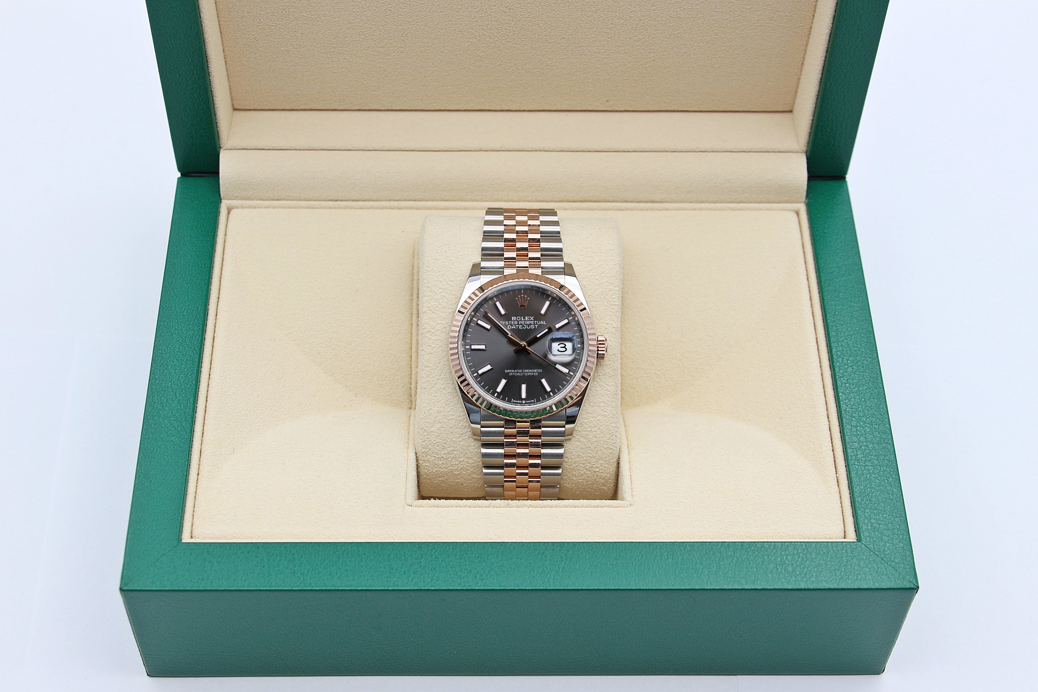 Rolex Datejust ref. 126231 - Grey Rhodium Dial - Full Set – Debonar ...