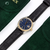 Rolex Datejust ref. 1601 – Stahl/Gelbgold – blaues Zifferblatt – Lederarmband