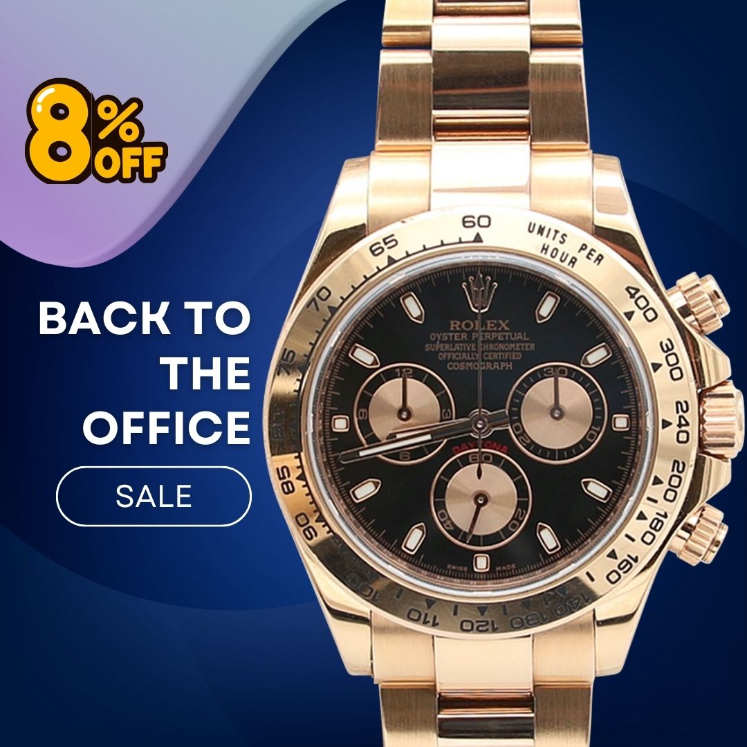 ON SALE Rolex Daytona ref. 116505 Rose Gold Black dial with pink su Debonar Watches Sp. z o.o
