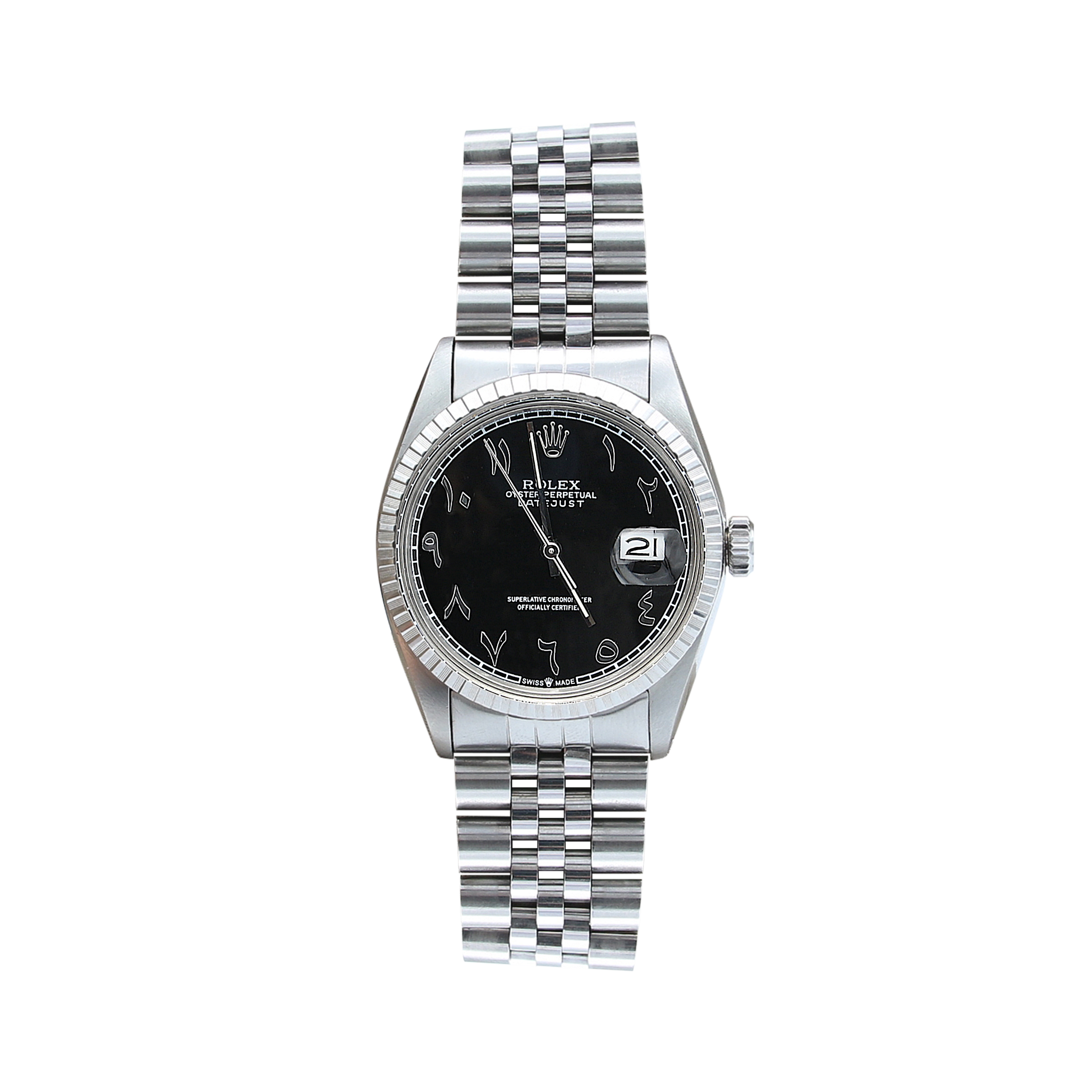 Rolex Datejust 36 ref. 16030 - Black Arabic Dial - Jubilee Bracelet