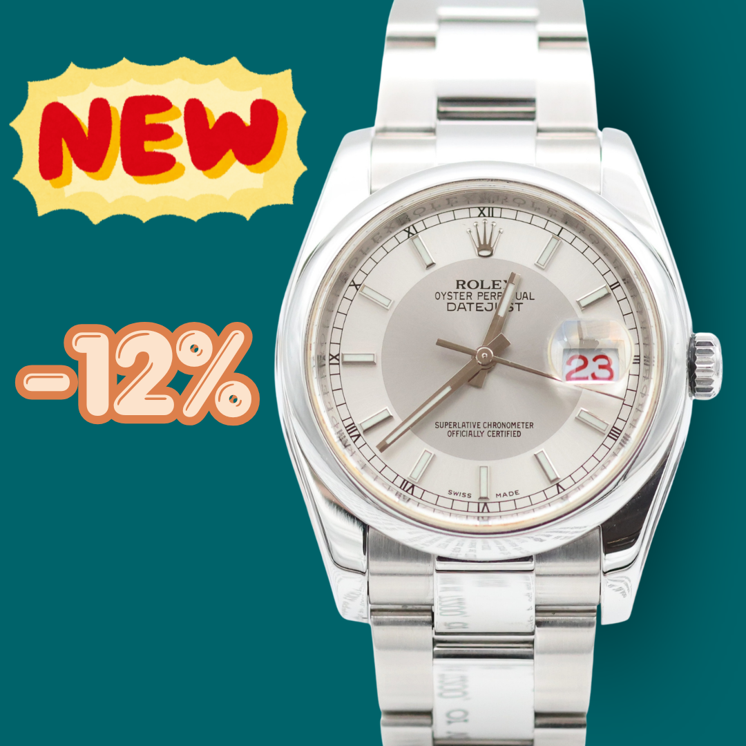 ON SALE: Rolex Datejust ref. 116200 Tuxedo Dial - Oyster - Full Set