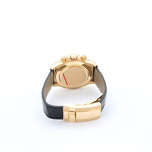 Bild in Galerie-Viewer laden, Rolex Daytona Ref. 116518 - 18k Gelbgold und Lederband - Schwarzes Zifferblatt mit schwarzen Untersets - Full Set
