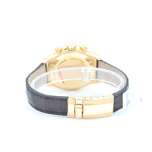 Bild in Galerie-Viewer laden, Rolex Daytona Ref. 116518 - 18k Gelbgold und Lederband - Champagner -Zifferblatt mit goldenen Subdialen - Voller Set
