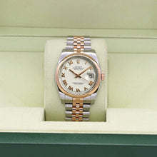 Load image into Gallery viewer, Rolex Datejust ref. 116201 White Roman Dial Jubilee bracelet - Full Set
