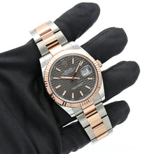 Load image into Gallery viewer, Rolex Datejust ref. 126331 Grey Motif dial Rose Gold / Steel - Oyster bracelet
