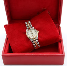 Załaduj obraz do przeglądarki galerii, Rolex Datejust Lady ref. 69173 - Jubilee Bracelet - Silver Millennary Diamonds
