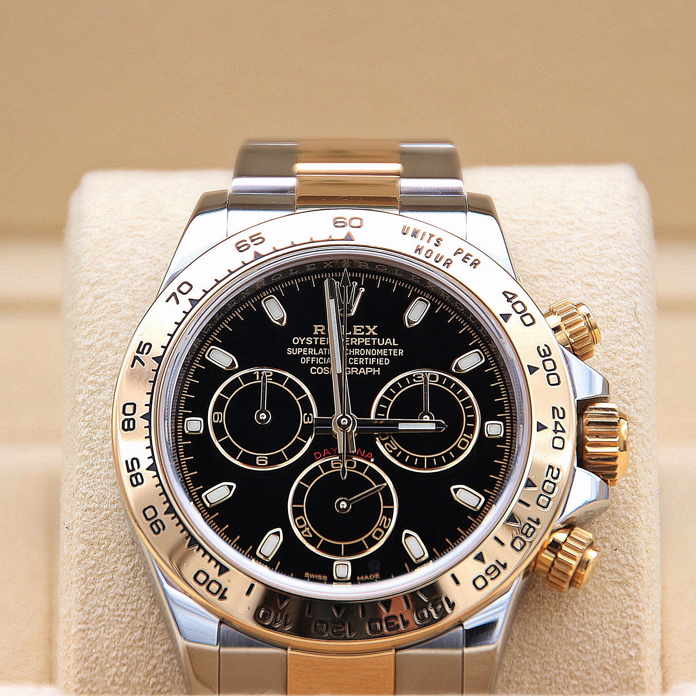 Rolex Daytona ref 116503 steel/gold - Black dial - Full Set