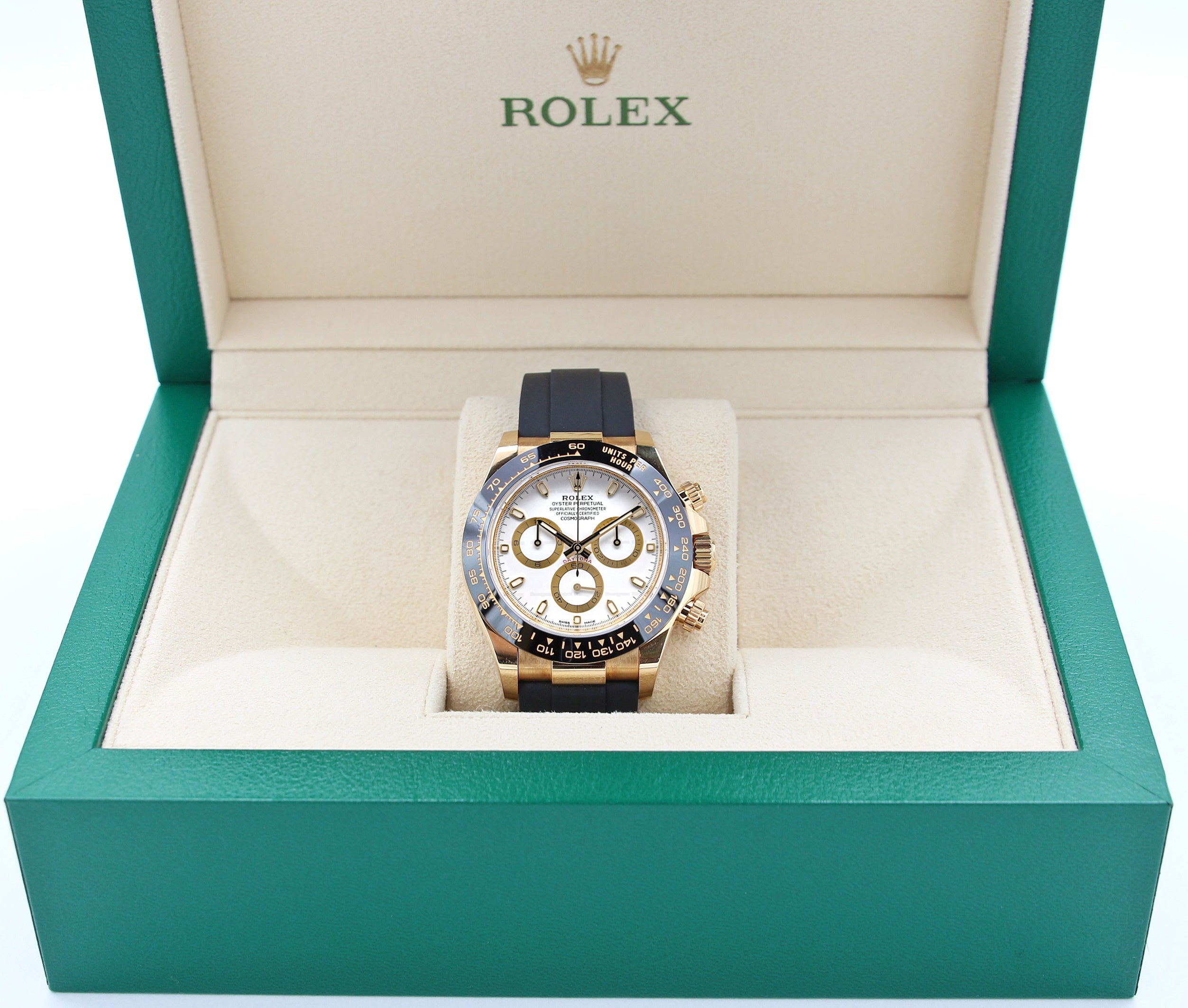 Rolex Daytona 116518LN Oysterflex White Dial – Debonar Watches