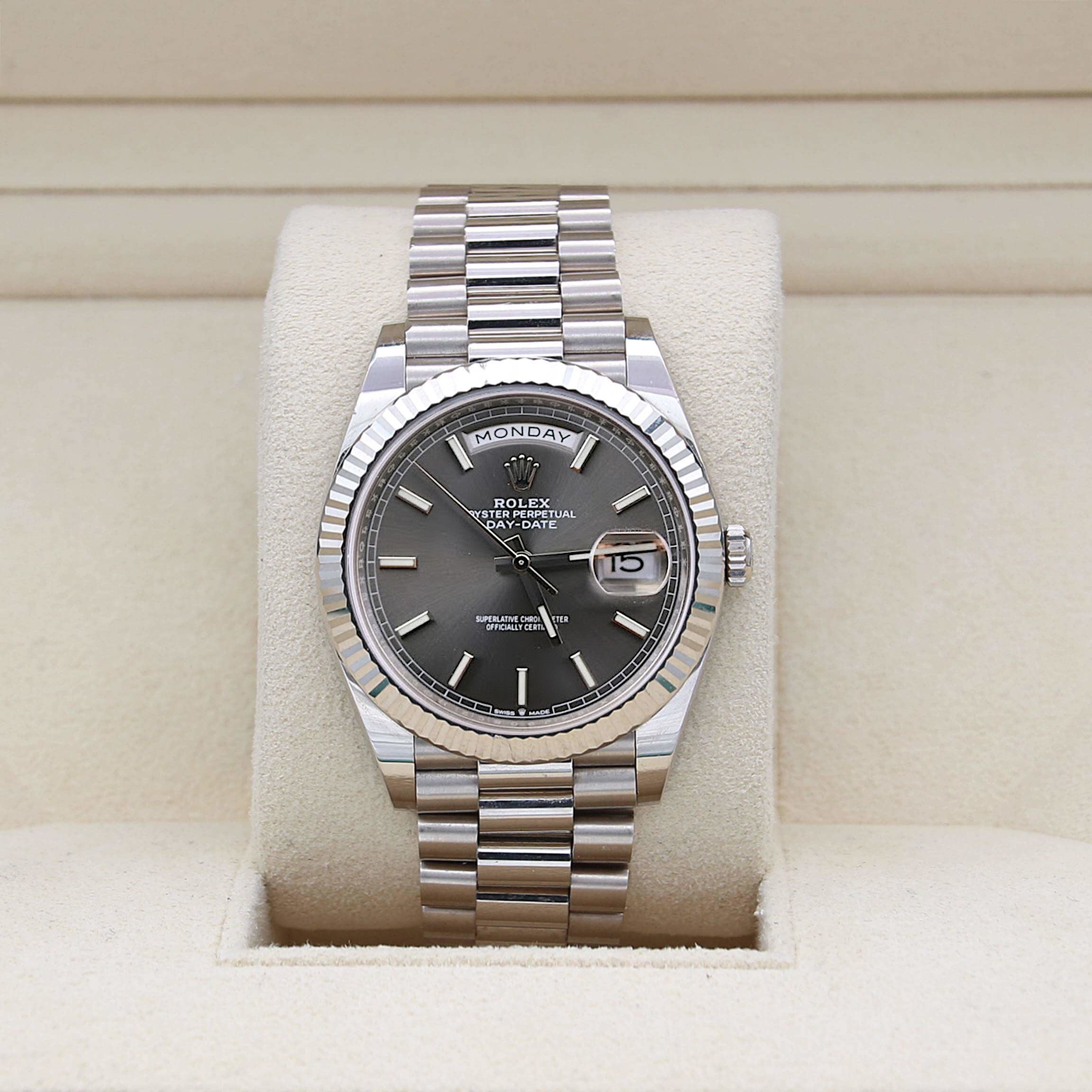 HOT Rolex Day Date Stainless Steel Rolex Day-Date 40 228239