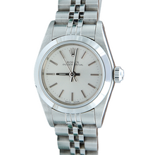 Load image into Gallery viewer, Rolex Oyster Perpetual ref. 76080 Silver Dial Steel bracelet
