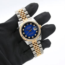 Charger l'image dans la galerie, Rolex Datejust ref. 116233 Blue Diamonds Dial - Full Set
