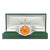 Rolex Datejust ref. 16014 Jubiläumsarmband – Orangefarbenes Zifferblatt