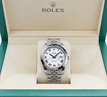 Load image into Gallery viewer, Rolex Datejust ref. 126300 White Roman Dial Jubilee bracelet - Full Set
