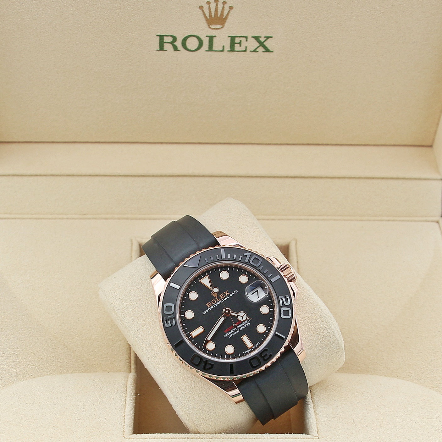 Zum Verkauf: Rolex Yacht Master Ref. 268655 Roségold Oysterflex