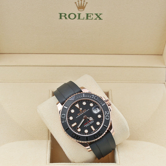 Rolex Yacht Master ref. 268655 Rose Gold Oysterflex
