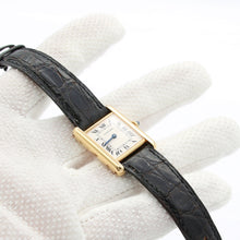 Załaduj obraz do przeglądarki galerii, Cartier Tank Louis ref. 78087 18K Gold Leather strap
