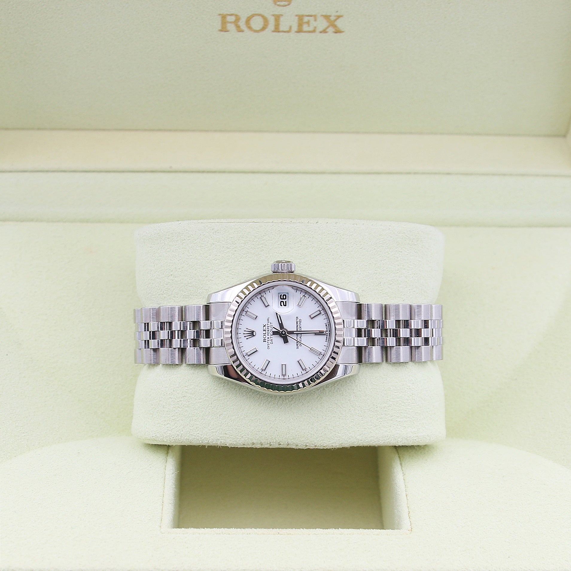 Rolex Lady-Datejust 179174 - White Dial - Full Set