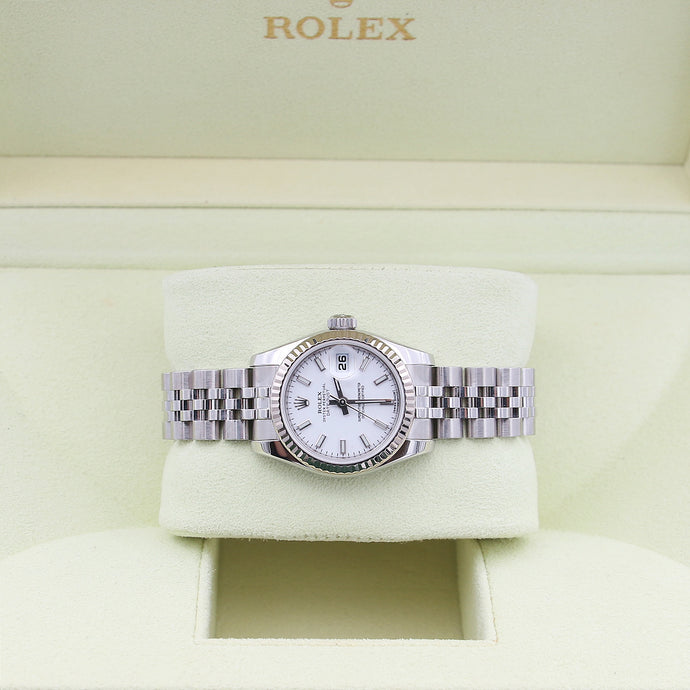 Rolex Lady-Datejust 179174 - White Dial - Full Set