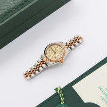 Załaduj obraz do przeglądarki galerii, Rolex Datejust Lady ref. 69173 Steel/Gold- Jubilee Bracelet - Champagne Roman Diamonds Dial - Warranty papers
