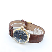 Carica l&#39;immagine nel visualizzatore di Gallery, Rolex Datejust ref. 1601 - Blue Dial  - Leather strap - Full Set
