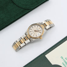Załaduj obraz do przeglądarki galerii, Rolex Datejust 31 Mid-Size ref. 68273 - Silver Dial W/golden Indexes with papers
