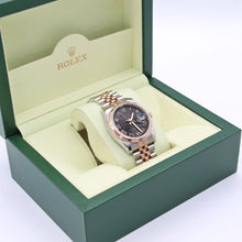 Load image into Gallery viewer, Rolex Datejust 36 ref. 116231 Black Roman Dial - Steel/Rose Gold Jubilee - Full Set
