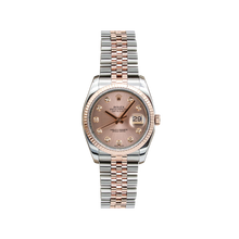 Załaduj obraz do przeglądarki galerii, Rolex Datejust 36 ref. 116231 Sundust Diamonds Dial - Steel/Rose Gold Jubilee - Full Set
