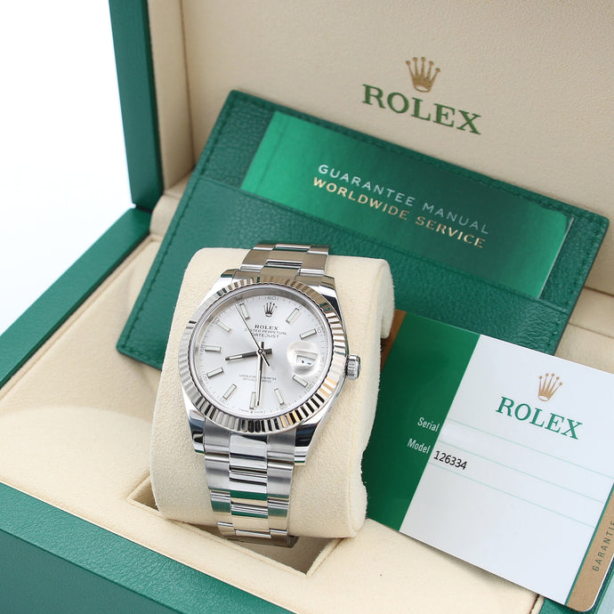 Rolex Datejust ref. 126334 Silver Dial Oyster bracelet - Full Set