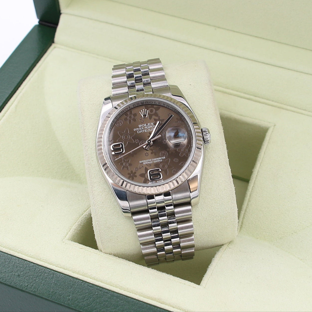 Rolex Datejust ref. 116234 Brown Flower Dial - Jubilee - Only Watch