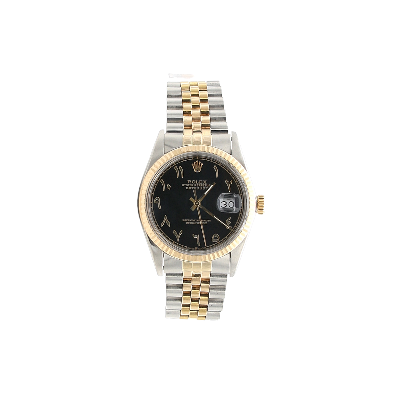 Buy Online Watch Rolex Datejust 36 ref. 16013 Black Arabic Dial