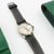 Rolex Datejust Ref. 1601 - Stahl/Gelbgold - Blaues Zifferblatt - Lederband