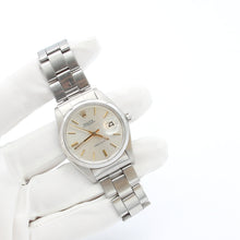 Load image into Gallery viewer, Rolex Precision ref. 6694 - Silver Dial with Golden Indexes - Oyster Rivet Bracelet

