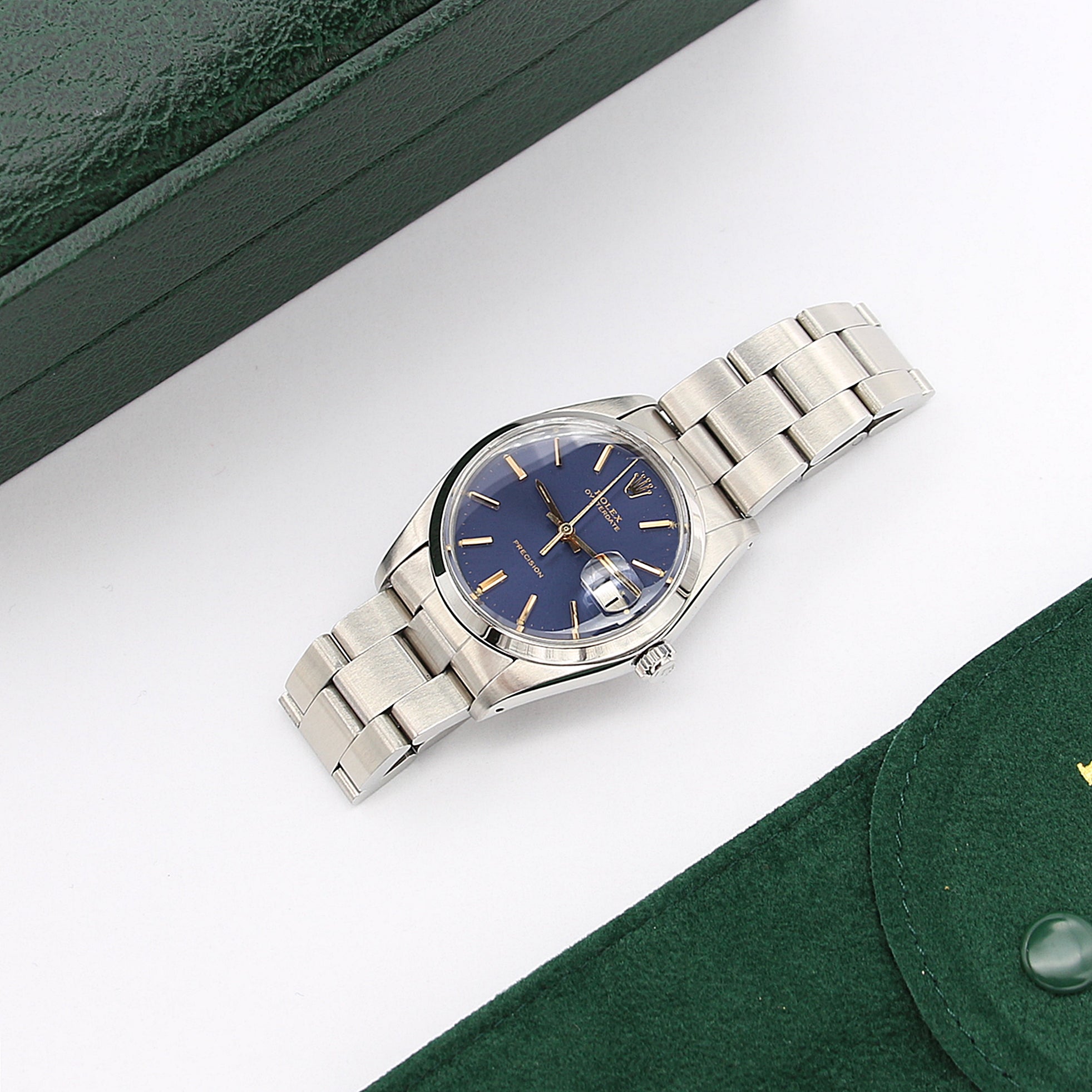 Rolex Precision Date ref. 6694 Blue Dial (Golden Indexes) - Oyster